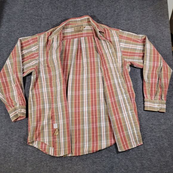 Vtg CALVIN KLEIN Shirt Weathered American Classic Sz XL Button Up Plaid - Picture 5 of 5